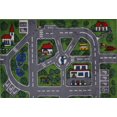 thumbnail image 1 of Tapis rectangle amusant pour enfant Rues multicolore nylon, 1 of 2