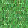 thumbnail image 1 of Ahgly Company Machine Washable Indoor Square Transitional Neon Green Area Rugs, 5' Square, 1 of 7