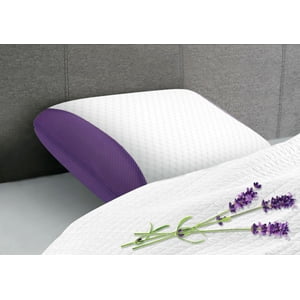 Memory Foam Lavender Infusion Pillow 24"x16"x5" Zippered Cover