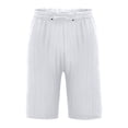 thumbnail image 3 of Plebaso Mens Shorts Summer Beach Shorts with Drawstring Solid Color Lightweight Vacation Pocket Shorts, 3 of 6