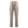 thumbnail image 5 of Mikilon Women Casual Solid Color Pockets Elastic Waist Comfortable Straight Pants, 5 of 5
