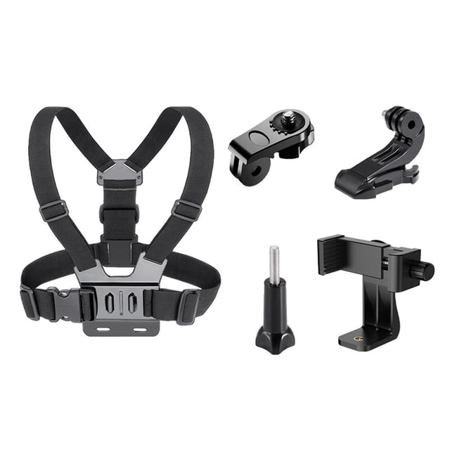 Chest Strap Bracket, Stable Polyester Chest Belt with Phone Clip Convenient for Smartphone for Filming for Skiing