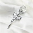 thumbnail image 5 of Artificial Rose Branch Decoration Lustrous Durable Faux Crystal Flower Fake Rose Branch, 5 of 5