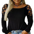 thumbnail image 1 of Long Sleeve Blouse Crew Neck Oversized Top (Women‘s Plus) 1 Pack, 1 of 4