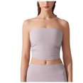 thumbnail image 1 of Dealovy Tube Tops for Women Strapless Going out Tops Built in Bra Sleeveless Ruched Summer Crop Top, 1 of 5