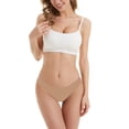thumbnail image 3 of B91xZ Culottes pour Femmes Invisibles Sans Coutures Bikini Culottes Couvrance Demi-Dos, Kaki G, 3 of 3