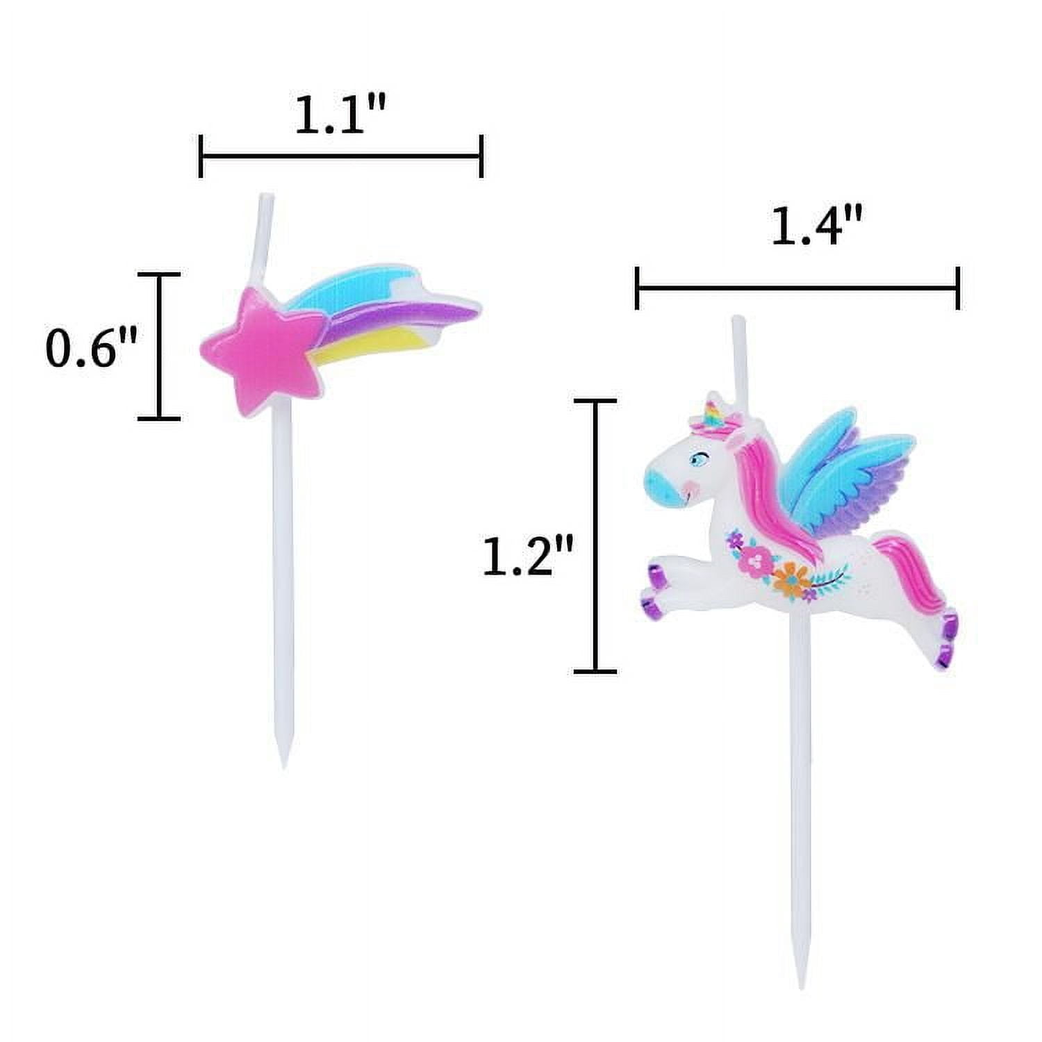 Unicorn pick candles