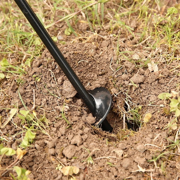 Drill Bit for Garden Spiral Bulb Planter Bit with Solid Steel Shaft for Hex Driver Tools 4x22cm— Accessory for Soil Drilling, 22.8 cm×4.2 cm, Black 1 Packs