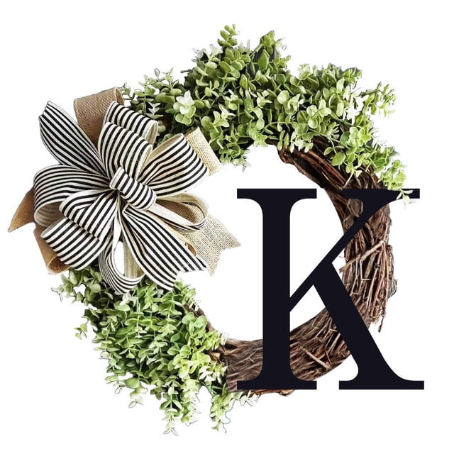 RKSTN Décorations d'Automne pour la Maison Nom de Famille Toute l'Année Couronne de Porte d'Entrée, Plaques Décoratives Suspendues devant la Porte Décorations