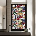 thumbnail image 5 of Rainbow Floral Static Cling Window Film Removable Decal for Glass Door Privacy No Botanical Design, 5 of 5