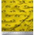 thumbnail image 1 of Soimoi Tissu Crêpe Polyester Imprimé Taureau au Mètre 52 Pouces de Large, 1 of 3