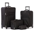 thumbnail image 1 of Jetstream Atlantic Softside 4 Piece Luggage Set, Rolling Suitcase Set: 25 Inch Checked Luggage, Carry On Suitcase, Tote Bag & Toiletry Kit, 1 of 13