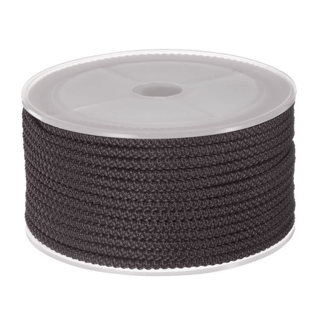 Unique Bargains Nylon Beading Thread Cord 3mm Extra Strong Braided Nylon String for Necklace Crafting 10M/33 Feet, Coffee