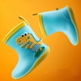 thumbnail image 4 of Toddler Infant Kids Baby Girls And Boys Cute Cartoon Dinosaur Rain Boots, 4 of 9