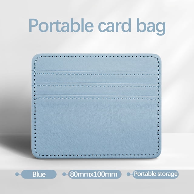 Nilvkv Multi-Slot Leather Rfid Blocking Card Wallet Case Large Capacity Leather Rfid Wallet with Multiple Card Slots