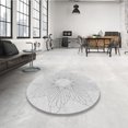 thumbnail image 4 of Ahgly Tapis d'Intérieur Lavable en Machine Carré Transitionnel Gris Platine, 5 Pieds Carré, 4 of 7