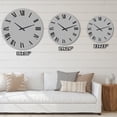 thumbnail image 5 of Designart 'Fleur de Lis Gold Crown' Glam wall clock, 5 of 5