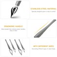 thumbnail image 3 of Shisuyan 4pcs Dessert Decorating Spoons Chocolate Dipping Tools Multipurpose Stainless Steel Spoons Chef Art Spoons, 3 of 8