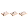 thumbnail image 2 of kurtrusly Wood Earring Card Holder w/ Tray Jewelry Display for Accessory 8 Pair Cream 3Set, 2 of 6