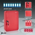 thumbnail image 4 of AdirOffice 48 Key Steel Secure Key Cabinet with Key Lock, Red (2 pack), 4 of 10