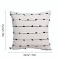 thumbnail image 3 of Ovzne Polyester Pillowcase With Splicing Piece 1 Soft Striped Pillowcase Wide Side Decorative Spring Pillow Suitable For Sofa Cushions And Living Rooms On Clearance, 3 of 6
