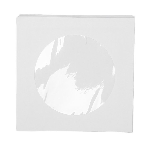 Manchons DVD, Manchons CD Lot de 100 Blanc pour Disque de 8cm