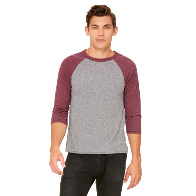 Bella + Canvas Unisex 3/4-Sleeve Baseball T-Shirt