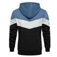 thumbnail image 4 of RXIRUCGD Haut à Capuche Décontracté pour Homme en Peluche à Blocs de Couleur, Facile, à Manches Longues, Bleu, Taille : TG, 4 of 8