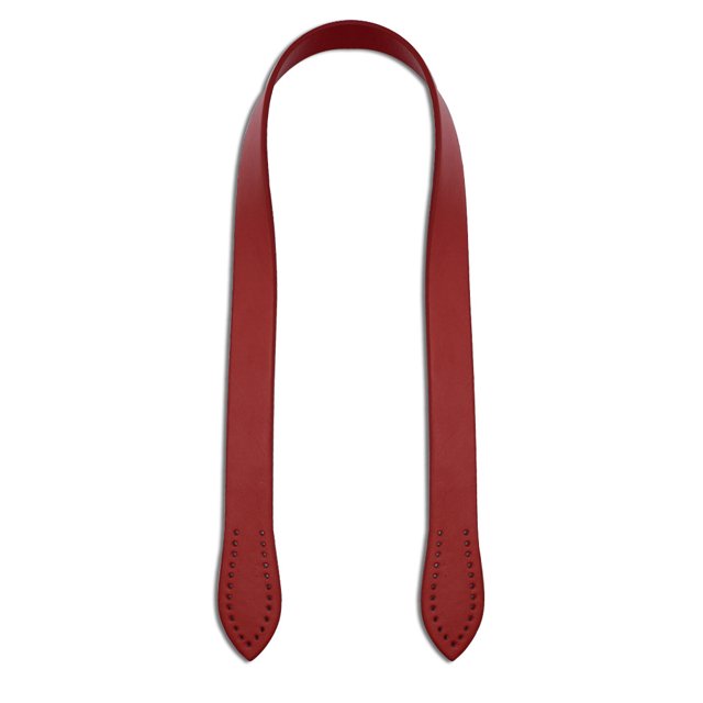 maskred PU Leather Handbag Lifting Handle Modified DIY Decorative Leaf Shape Easy Matching Shoulder Bag Strap Accessories Red