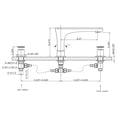thumbnail image 3 of 18.25-in. W Rectangle Bathroom Undermount Sink Set In Biscuit - Chrome Hardware AI-22811, 3 of 8