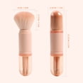 thumbnail image 3 of Nilvkv Makeup Brush Set-4 In 1 Portable Travel Lip Brush Highlight Brush Eyeshadow Brush Foundation Blending Powder Brush Mini Facial Makeup Brush Set, 3 of 6