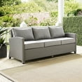 thumbnail image 2 of Crosley Bradenton Wicker Patio Sofa in Gray, 2 of 9