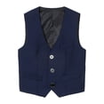 thumbnail image 1 of Sunnyoo Gilet de Costume Formel pour Garçon, Gilet de Robe Uni Sans Manches à Boutons, 1 of 2