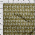 thumbnail image 3 of oneOone Polyester Spandex Dark Olive Green Fabric Asian Block Craft Projects Decor Fabric Printed By The Yard 56 Inch Wide, 3 of 4