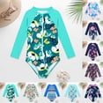 thumbnail image 4 of MIASHUI Girls One Piece Swimsuits Long Sleeve Zipper Bathing Suits Swimwear,Pink,12-24 Months, 4 of 4