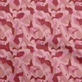 thumbnail image 1 of oneOone Velours Rouge Tissu Abstrait Matière de Robe Tissu Imprimé Tissu au Mètre 58 Pouces de Large, 1 of 4