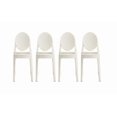 thumbnail image 1 of Heavenly Collection White Plastic Armless Chair, 1 of 3