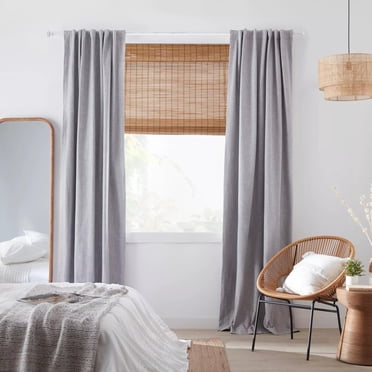 Bouclair Caramel Sans Cordon Tahiti Store Romain en Bambou 24x72 Po (61x183 cm)