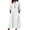 White, variant on QIUOMBBP Women's Summer Dresses Short Sleeve V Neck Button A Line Maxi Dress with Pockets Loose Casual Beach Sundress Green S