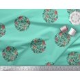 thumbnail image 3 of Soimoi Feuilles de Tissu de Velours & Tissu Imprimé Floral 1 Yard 58 Inch Wide, 3 of 3