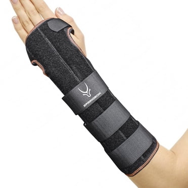 SPRINGBOK FITNESS Forearm Wrist Brace with Carpal Tunnel Support for Men and Women – Enhanced Stabilization with 3 Adjustable Straps and Metal Splint, Designed for Maximum Comfort and Pain Relief
