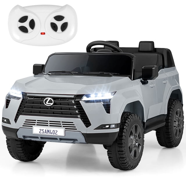 Costway Ride on Car for Kids, 24V 4WD Licensed LEXUS GX550 Electric Vehicle with Remote Gray
