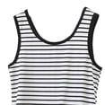 thumbnail image 4 of Ymauqau Débardeurs pour Femmes Grande Taille Doux et Confortables à Encolure Dégagée Rayés Sans Manches T-Shirts Basiques Décontractés Camisoles, 4 of 5
