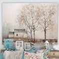 thumbnail image 1 of Designart Large Tree Canvas wall art, Rustic Farmhouse Tree Scenery , Trees Wall art decor, Brown Canvas wall art, 40x30 inches, 1 of 5