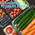 thumbnail image 4 of TEAFIRST 10 Pack Refrigerator Organizer Bins,Stackable with Lids Clear Containers for Fruits Plastic, 4 of 7
