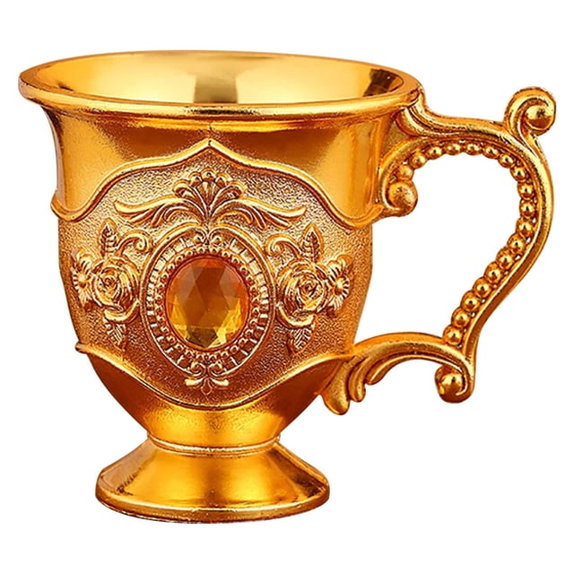 Wzzjkit Household Essentials Household Metal White Wine Glass Alloy Pattern Gemstoned Decoration Classical Wineware Many Options To Choose From