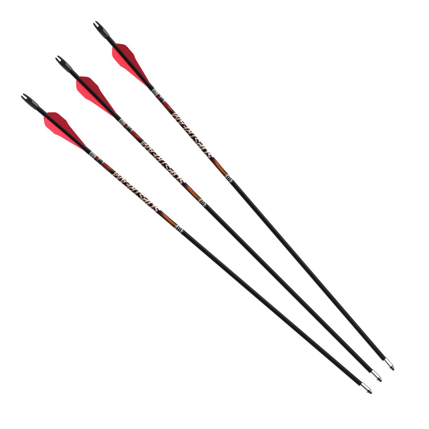 Flèches Barnett Slipstream pour jeunes - Fibre de verre 28 pouces, paquet de 3
