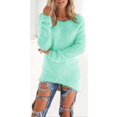 thumbnail image 1 of Chandail en Molleton Duveteux d'Hiver pour Femmes, Chandail Simple, Hauts, Blouse, 1 of 3