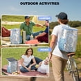thumbnail image 4 of Aesthetic Earthy Cooler Backpack - 20L Insulated Leakproof Bag, Bohemian Design for Beach, 4 of 6