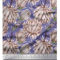 thumbnail image 1 of Soimoi Poly Georgette Fabric Clover Flower Decor Fabric Printed Yard 42 Inch Wide, 1 of 1